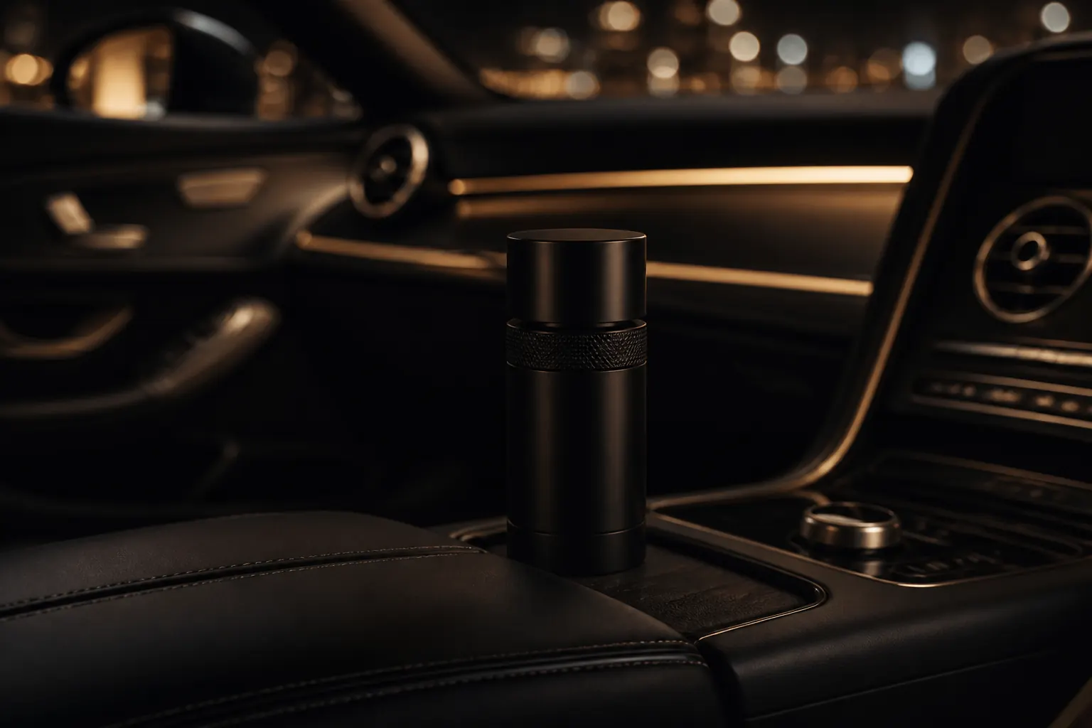 Auto parfum in een auto-interieur. Wasgeurtje auto parfum, binnenkort verkrijgbaar